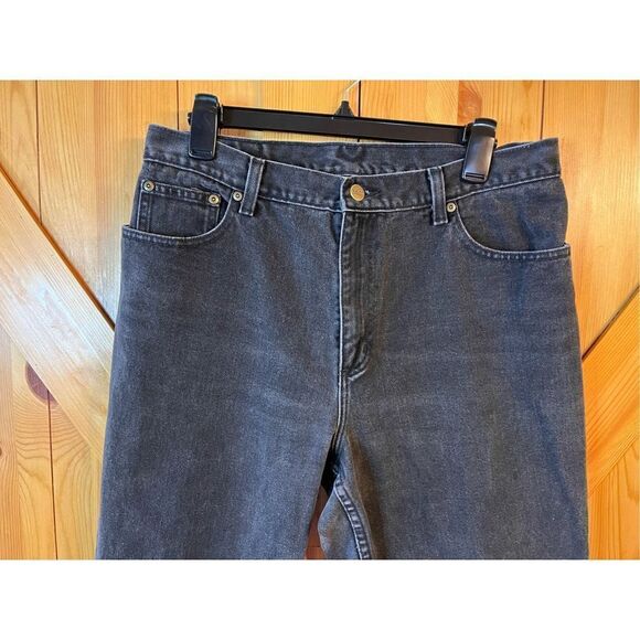 L.L. Bean Women's Relaxed Fit Jeans Black Double L Vintage Size 16P (2078) - Picture 3 of 7